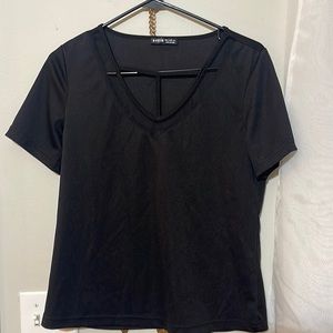 Shein black blouse